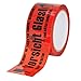 Produktbild baytronic PP Warn-Klebeband ''Vorsicht Glas'' 66m x 50mm 32 rot (1x Rolle)