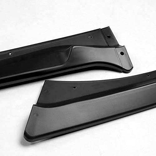 3PCS Front Bumper Spoiler Lip Compatible with 2017-2020 Toyota 86+6PCS Side Skirt Extensions Splitters Diffuser Winglet Wind Lip 59" x 4" Universal, Unpainted Matt Black (9PCS)