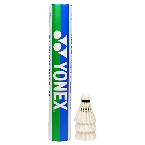 Yonex Feather Shuttlecock, AS 2 (White)