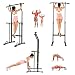 ISE Power Tower multifunción, altura regulable 208-224 cm, barra elevadora, puños para...