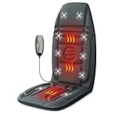 Heycool Vibration Back Massager with Heat, Massage Chair Pad with 10 Vibration Motors & 2 Heating Levels, Chair Massager for Recliner, Office Chair, Sofa