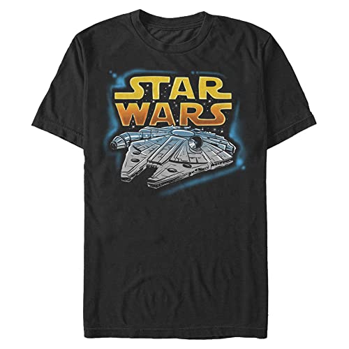 STAR WARS Men's Millenium Falcon T-Shirt, Black, 3XL