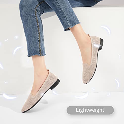 Image of BABUDOG Women's Flats Shoes Shiny Mesh Loafers Shoes Soft Memory Foam Flats