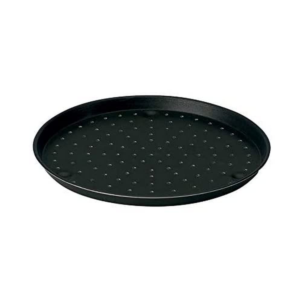 Lacor Perforated Pizza Pan, Aluminium, Black, 32 cm