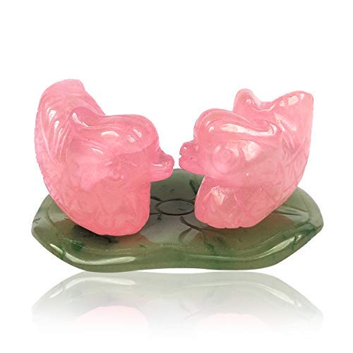 Jade Vert Lotus Healstone d'exception en quartz rose et minéraux purs