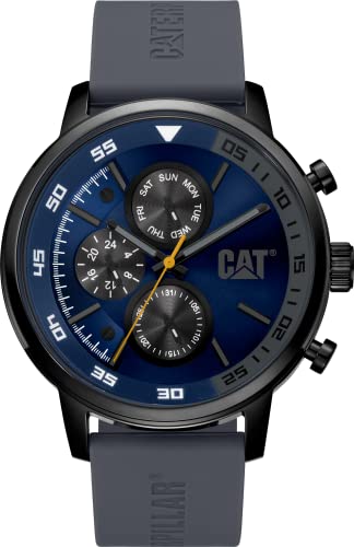 La Mejor Selección de Cat Relojes - los preferidos. 40 Reloj CAT Sail Material Silicon Correa Color Gris
