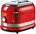 Ariete ARPK30 Moderna Cordless Kettle and 2 Slice Toaster Set, Stainless Steel Body, Red