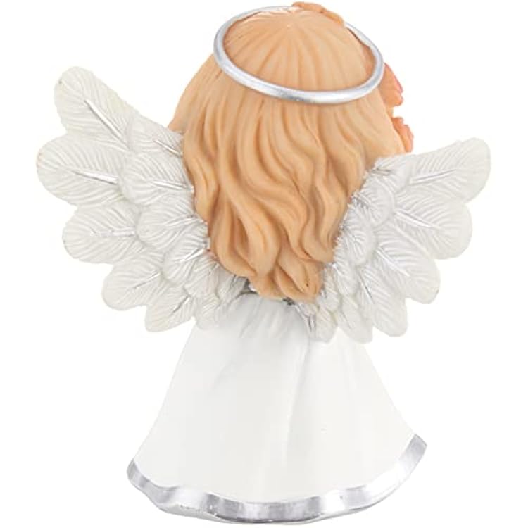 Precious Moments Inspirational Angels Forever in My Heart Resin Figurine 183428, Multicolor