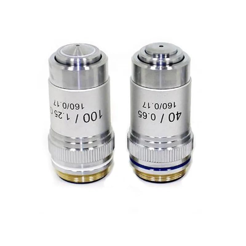 195 Lenti for obiettivi acromatici for microscopio Biologico Set 4X 10X 40X 100X Accessori for Parti di microscopio
