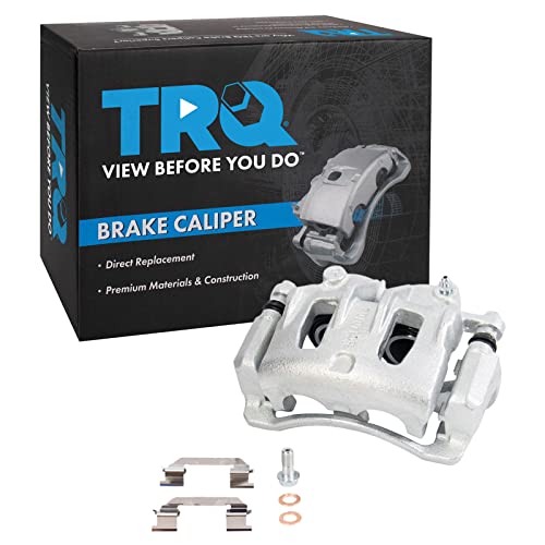 Image of TRQ Front Right Brake Caliper w /Bracket Passenger Side