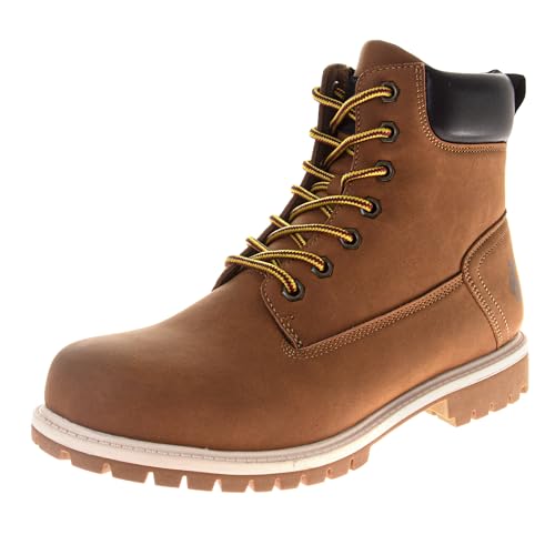 U.S. Polo Assn. Mens Casual Urban Work Boots Tan (8 Medium Adult)