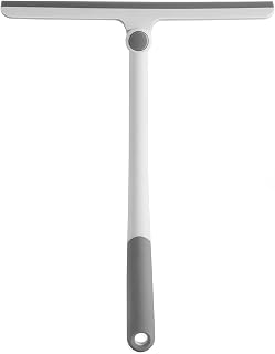 AMZQ Shower Squeegee with Silicone Non-Slip Handle 10.6 Inch (27CM) Blade All-Purpose Heavy-Duty Window Squeegee for Shower Glass Doors, Bathroom Squeegee for Shower (rubber squeegee)