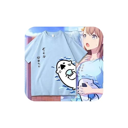 [PPluna] プロジェクトセカイ カラフルステージ feat. 初音ミク グッズ 花里みのり Tシャツ 半袖 インナーシャツ 夏服 プロセカシャツ コスチューム 快適 吸汗 通気 アニメ 日常服 学園祭 文化祭 プレゼント (01,M)