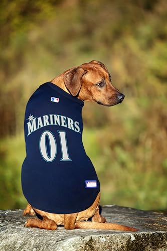 image for Pets First Official MLB Seattle Mariners Pet Jersey for Dogs & Cats, S