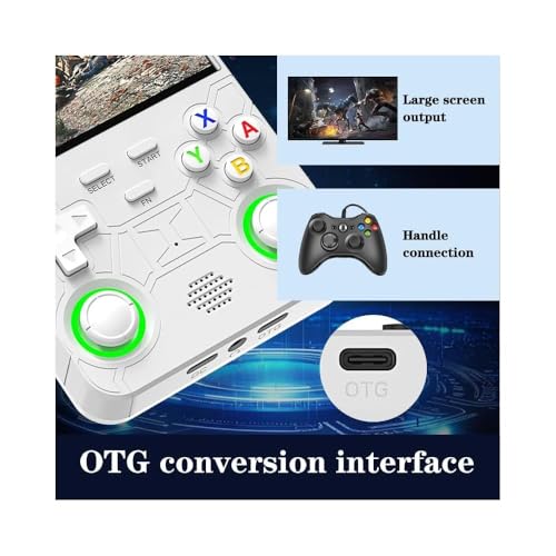 gamesoul R36 Ultra Retro Handheld Game Console, 4.0 Inch IPS Screen, 64G Storage, 20000+ Games, 3000mAh Rechargeable, Linux, Blue 7 41fkRrhEpyL