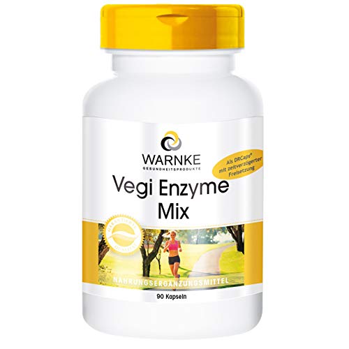 Enzym-Komplex Kapseln - vegan - Verdauungsenzyme Mix - Bromelain, Papain, Amylase, Lipase, Protease und Rutin - 90 Kapseln