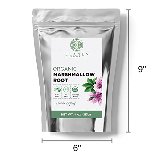 Organic Marshmallow Root Herb 4 Oz. (113G), Usda Certified Organic Marshmallow Root Bulk, Marshmellow Root, Althaea Officinalis, Marshamallow Root, Marshmellow Root Tea, Althea Herb, Cut & Sifted #TOP2