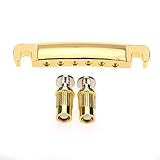 gretsch cadillac tailpiece gold Beinhaltet Montagezubehör Musiclily Pro 52,5mm TOM Tunematic Stop Tailpiece für China made Epiphone Les Paul Gitarre Ersatz, Gold
