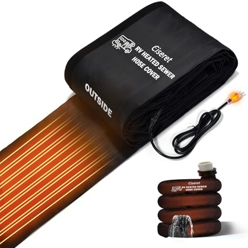 Image of 15FT Heated RV Sewer Hose Sleeve Camper Insulation for Winter