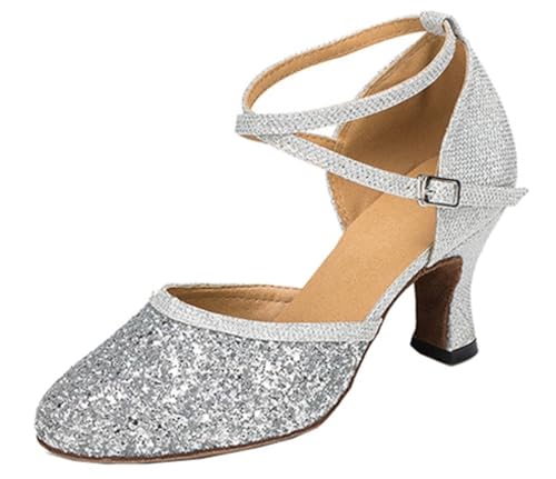 Sandales compensées femme argentées argent talon 7cm pointure 36.5 confortables