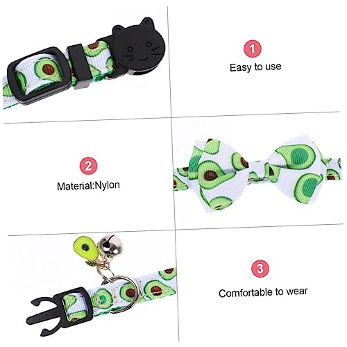Collier de chat à noeud papillon pastèque accessoires de mode - 5