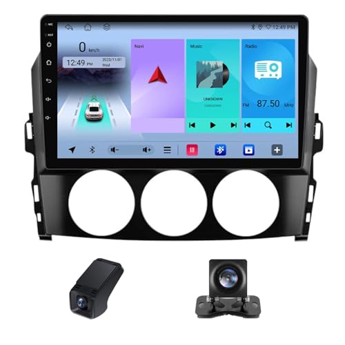 Autoradio Bluetooth avec DSP et caméra de recul pour Mazda MX-5 NC 2008-2015