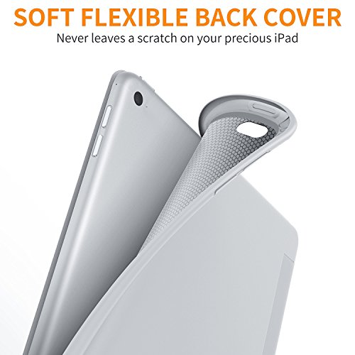 Dtto Case For Ipad Mini 4,(Not Compatible With Mini 5Th Generation 2019) Ultra Slim Lightweight Smart Case Trifold Stand With Flexible Soft Tpu Back Cover For Ipad Mini4[Auto Sleep/Wake],Space Grey #TOP7