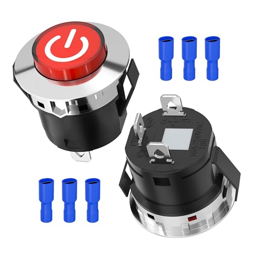 RVBOATPAT 12V Key Start Power Switch Children Car Replacement Part for Kids Powered Wheel Ride-On Car Toy Accessory Button Start Switch