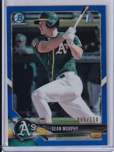 Sean Murphy 2018 Bowman Chrome Refractor 1st Prospect #d 065/150 - Baseball Cards