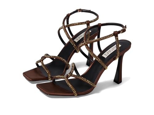 Image of Badgley Mischka Women's Brooke Strappy Bejeweled Stiletto Sandal