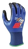 [Grip et confort] : La technologie R'Go Grip assure une préhension optimale, même dans les conditions les plus difficiles, tandis que le poignet élastique empêche l'intrusion de débris. Leur design bleu et noir est non seulement pratique mais aussi élégant pour tous les environnements de travail.