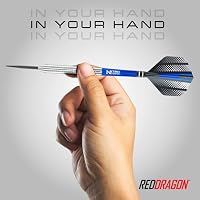 RED DRAGON Darts - Razor Edge Original 24g Dart Set | 85% Tungsten Dart Pfeile - Profi Steeldarts Dartpfeile inkl. Flüge & Schäfte – Ansicht 5