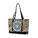 Lässige Einkaufstasche mit großer Kapazität Computer Ladies Fashion Handtasche Camouflage Abstract Compass