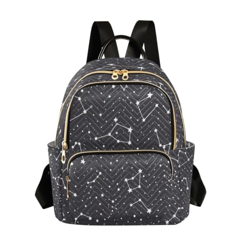 Mini sac à dos imprimé étoiles et ciel étoilé avec bretelles ajustables taille M