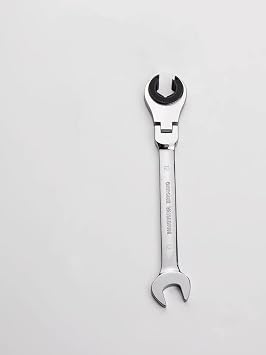 FLZOSPER 12mm Metric Flex-Head Gear Wrench, Ratcheting Fix Combination Spanner