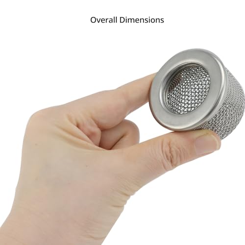 Image of QWORK 189920 1 inch Pump Inlet Strainer - Replacement Part with Stainless Steel Cap, Compatible with Ultra Max II 695 /795 /1095 /1595, Hose Double Screen, for Airless Paint Sprayer