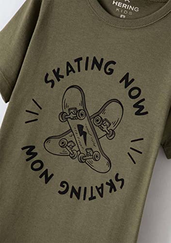 Camiseta Infantil Menino Manga Curta Com Estampa Tam 1 A 16 - Verde Escuro - 6