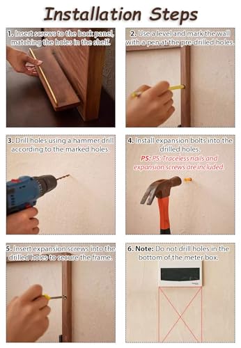 Cache compteur électrique bois Vibeo pour masquer un tableau