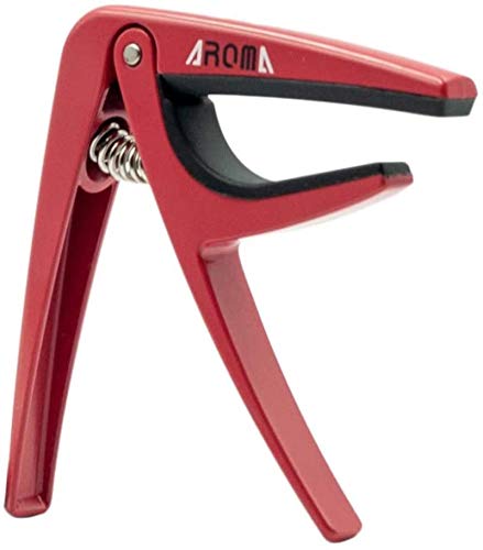 HH-CC Spring Steel en Alliage de Zinc Guitare Capo, Accessoires for Guitare Pièces (Color : Red)