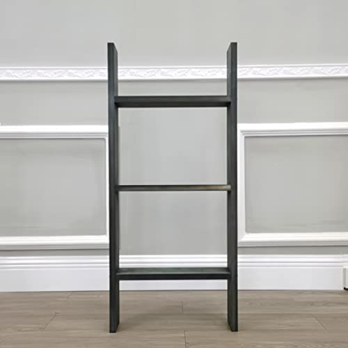 Fixturedisplays® 3-Foot Rustic Farmhouse Blanket Ladder, Wall-Leaning Decorative Wood Ladder, Ladder-Style Pine Wood Blanket Rack Easy Assembly Required 16" Wide 10102-3-Nf #TOP5