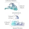 Amazon.com: GORGECRAFT Sea Waves Stencils Metal Drawing Painting ...