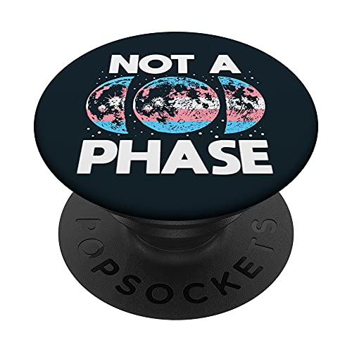 Not A Phase Moon Phases Pride LGBT Transgender Flag PopSockets PopGrip Intercambiabile