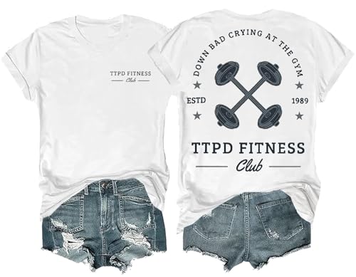 Generic Down Bad Crying at The Gym Shirt Down Bad Crying at The Gym T-Shirt Now Im Down Bad Crying at The Gym Shirt Unisex T-Shirt (White Medium)