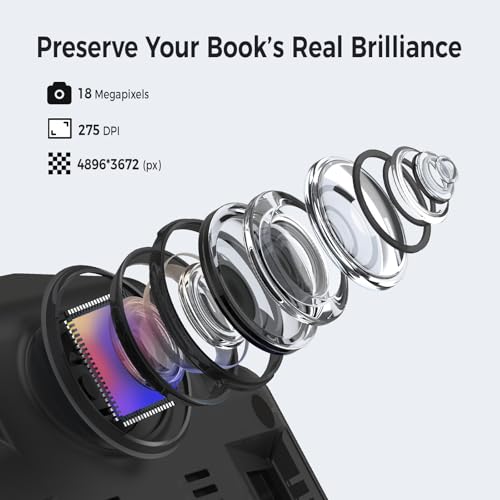 Ficha técnica CZUR ET18 Pro Escáner de Documentos Profesional con OCR Multilenguaje Escáner de Libros de A3 Scanner Profesional de Alta Resolución HD de 18 MP Compatible con macOS y Windows - Fernando Cortés