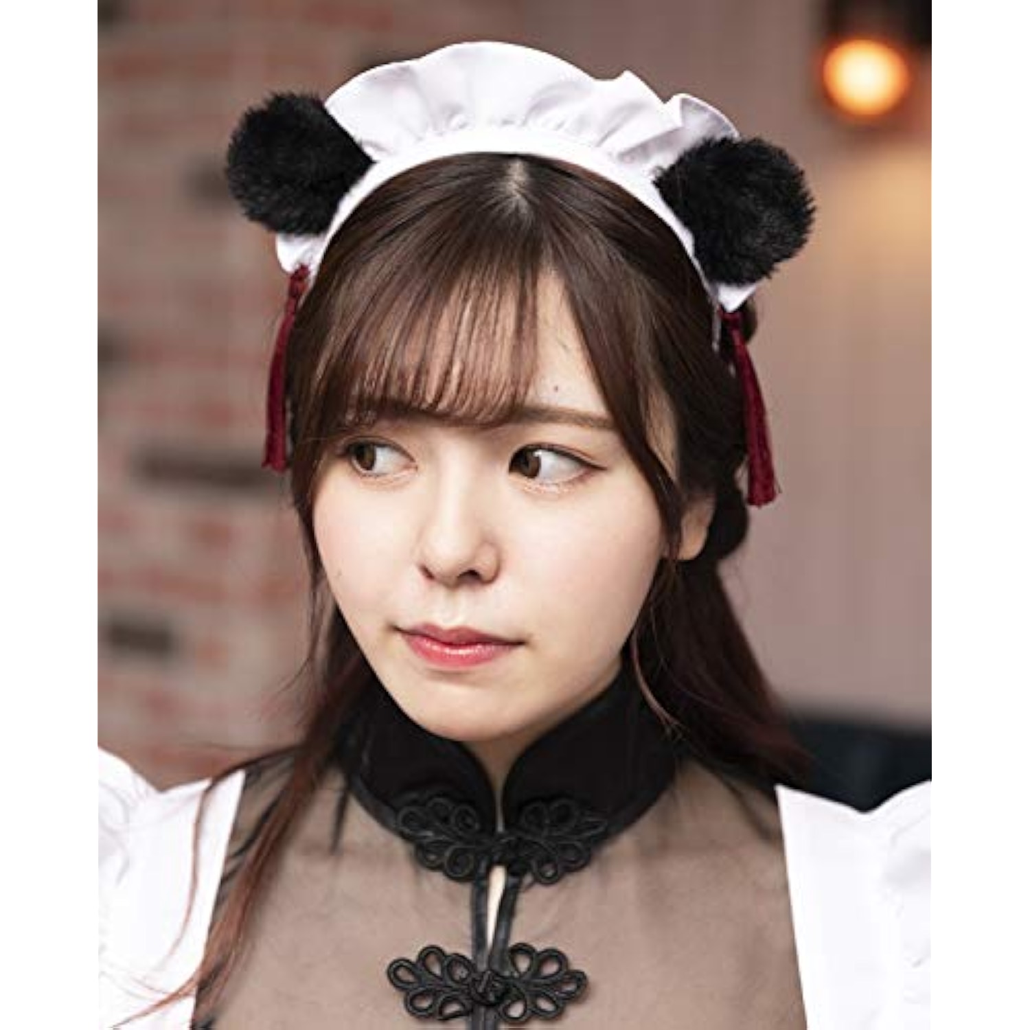 クリアストーン(Clearstone) コスプレ ハロウィン パンダチャイナメイド レディース レッド 詳細画像4