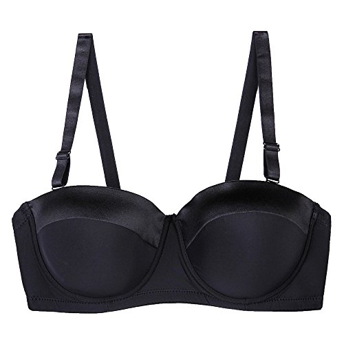 Image of Women's Strapless Bra B /C /D /DD /DDD /G 1 /2 Cup Seamless Plus Size Balconette Bra H059