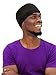 Syhood 6 Pieces Silky Wave Caps for Men Kids 360 Durag Cap Elastic Wave Velvet Hat(Black, Silver, Red, Green, Purple, Blue)