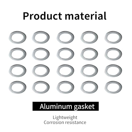 Image of 20 Pcs Oil Drain Plug Gasket Washer Crush Seal,0.55 Inches Crush Washer Oil Drain Plug Compatible With Honda /Acura, Fits For Most Cars, Suvs