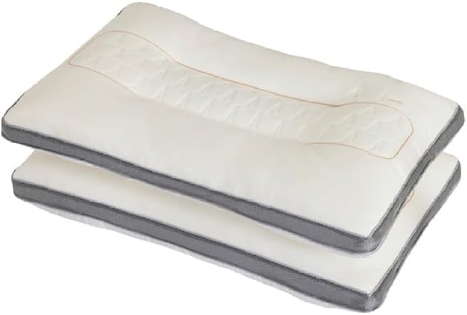 Pair of Polyester Fiber Pillows for Adult Home Use to Protect The Neck Help Sleep