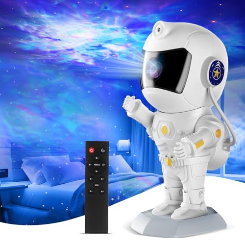 XIAOER Astronaut Galaxy Star Projector Night Light for Ceiling Bedroom Starlight Space Nebula Sky...